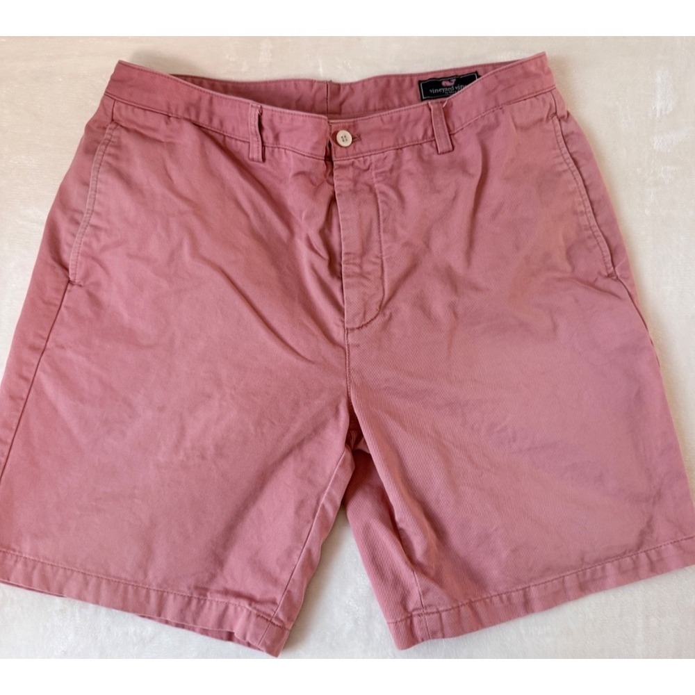 Vineyard Vines Pink Chino Shorts Men's Flat Front Casual Cotton